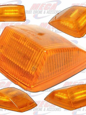 ROOF LIGHT SQUARED 36 LED REPLACEMENT CAP AMBER
