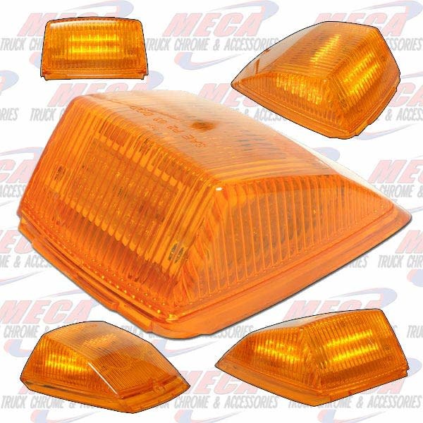 ROOF LIGHT SQUARED 36 LED REPLACEMENT CAP AMBER