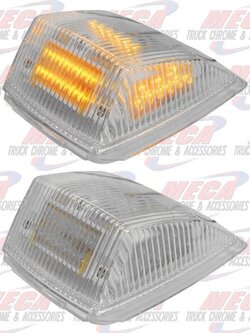 ROOF LIGHT SQUARED 36 LED REPLACEMENT CAP CLR AMB