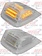 ROOF LIGHT SQUARED 36 LED REPLACEMENT CAP CLR AMB