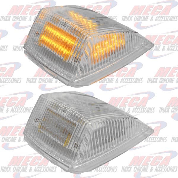 ROOF LIGHT SQUARED 36 LED REPLACEMENT CAP CLR AMB