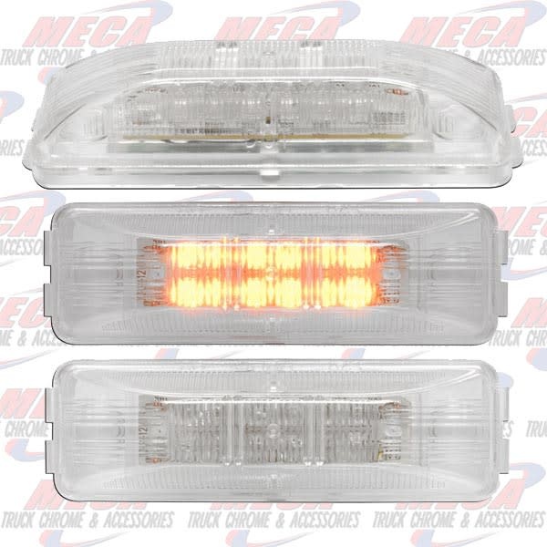 LED CLEAR YEL RECT 1X4