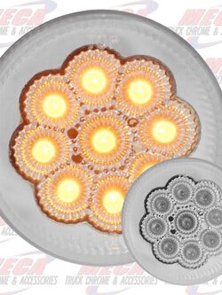LED 2.5" CLEAR LENS AMB