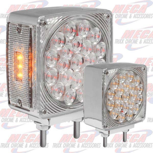 HOOD FENDER LED LGT FL 2 BOLT CHROME CLEAR  LEFT