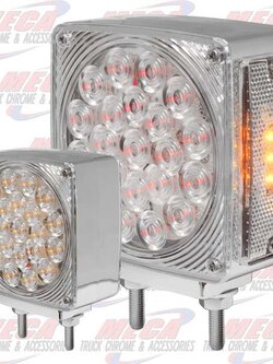 HOOD FENDER LED LGT FL 2 BOLT CHROME CLEAR  RIGHT