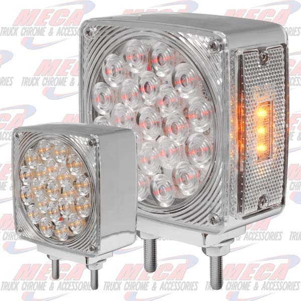 HOOD FENDER LED LGT FL 2 BOLT CHROME CLEAR  RIGHT