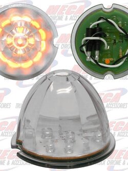 ROOF LIGHT BULLET 17 AMB CLEAR REPLACEMENT CAP