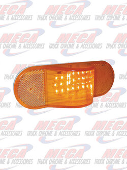 OVAL MIDTURN LED 18 DIODE AMBER