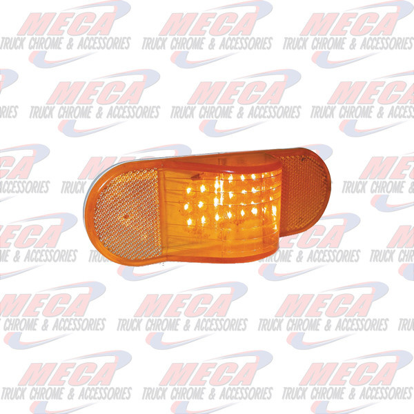 OVAL MIDTURN LED 18 DIODE AMBER