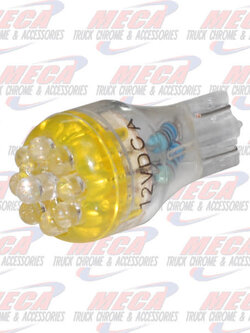 LED 906 BULB W/ 9 AMBER MICRO LED'S 2PK