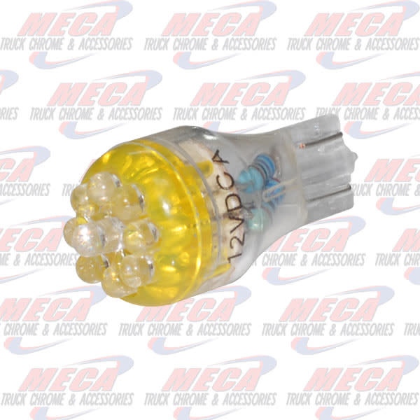 LED 906 BULB W/ 9 AMBER MICRO LED'S 2PK