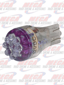 LED 906 BULB W/ 9 PURPLE MICRO LED'S 2PK