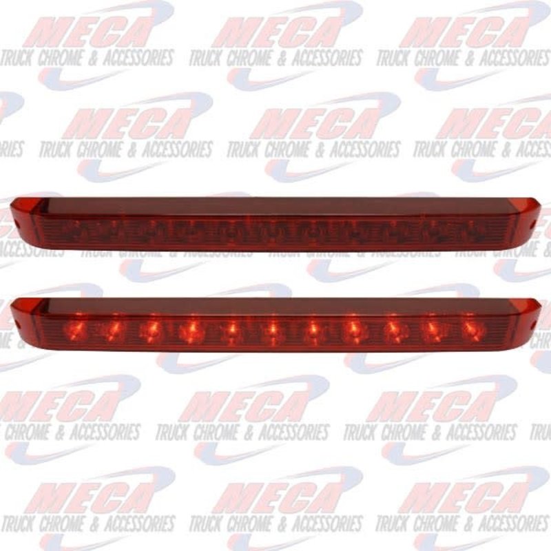 LIGHT BAR 11 RED LED'S LEFT & RIGHT, STOP, TAIL