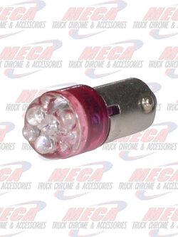 LED 1893 BULB W/ 4 RED MICRO LED'S 2PK