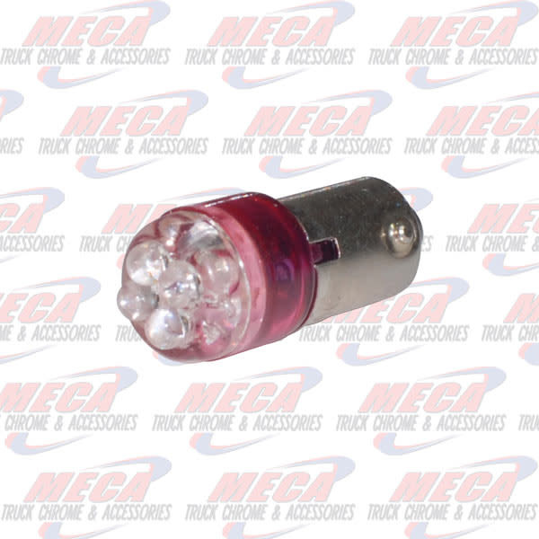 LED 1893 BULB W/ 4 RED MICRO LED'S 2PK