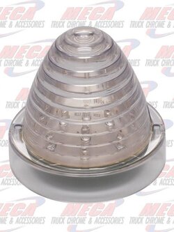 ROOF LIGHT BULLET 13 LED REPLACEMENT CAP CLR AMBER