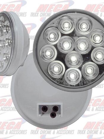 BACK UP LAMP 4'' W/ 12 LED MIRROR BACK