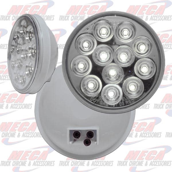 BACK UP LAMP 4'' W/ 12 LED MIRROR BACK