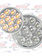 TURN TAIL 4'' CLEAR AMBER 12 LED MIRROR BACK