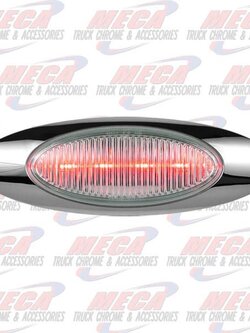 M1 LED STANDARD LIGHT RED W/ CLEAR LENS