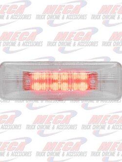 LED CLEAR RED RECT 1X4
