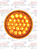 ROUND 4'' LIGHT LED PEARL 24 LED AMBER