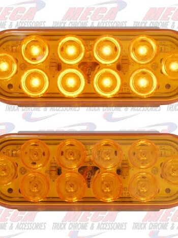 OVAL LIGHT 10 LED MEGA AMBER AMBER