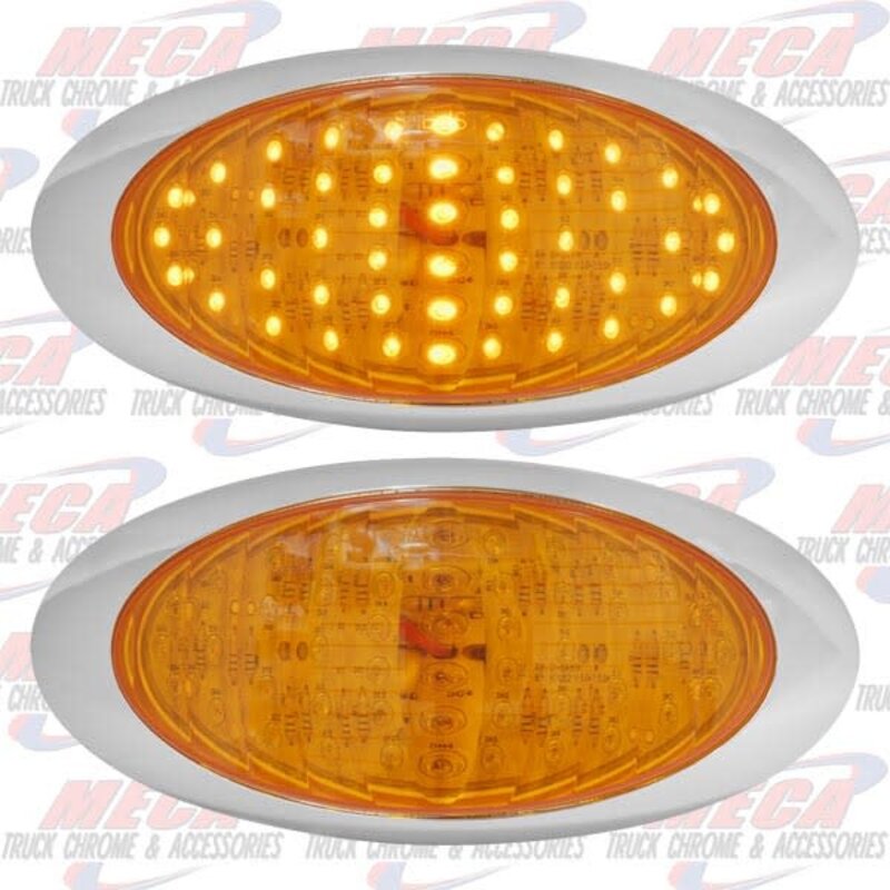 OVAL STOP & TAIL LT YEL 48 LED