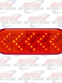 LIGHT OVAL SEQUENTIAL LED ARROW LED RED