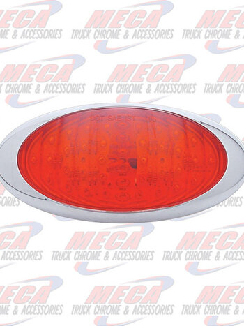 OVAL STOP & TAIL LT RED 40 LED