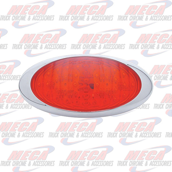 OVAL STOP & TAIL LT RED 40 LED