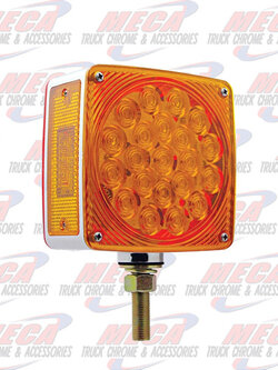HOOD FENDER LED RIGHT 1 BOLT CHROME RED/AMBER