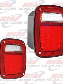 TAIL LIGHT OLD JEEP STYLE W/ LICENSE PLATE LIGHT
