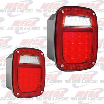 TAIL LIGHT OLD JEEP STYLE W/ LICENSE PLATE LIGHT