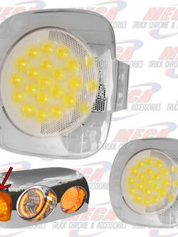FRONT TURN SIGNAL FL CENTURY CLEAR FITS NEXT TO HDLT