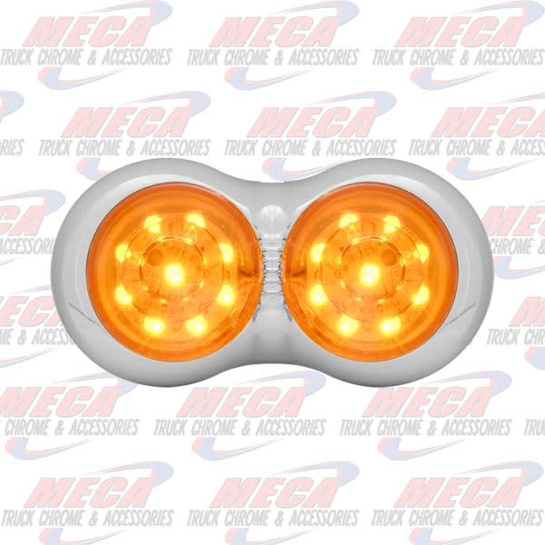 ZED DOUBLE BULLSEYE AMBER LED 18 DIODES