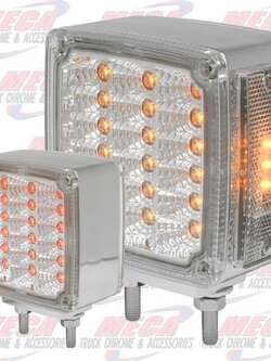 HOOD FENDER LED LT 2 BOLT W/ REFLECT CLR LEDS LEFT
