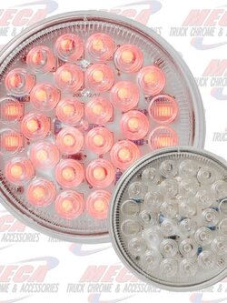 LED 4'' CLEAR RED 30 DIODES