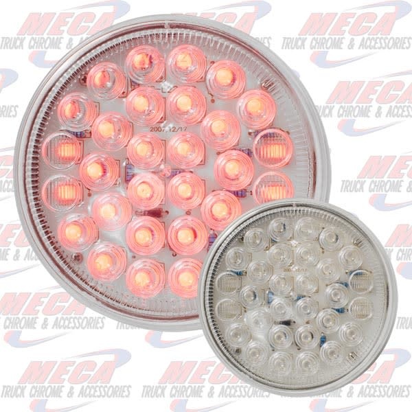 LED 4'' CLEAR RED 30 DIODES