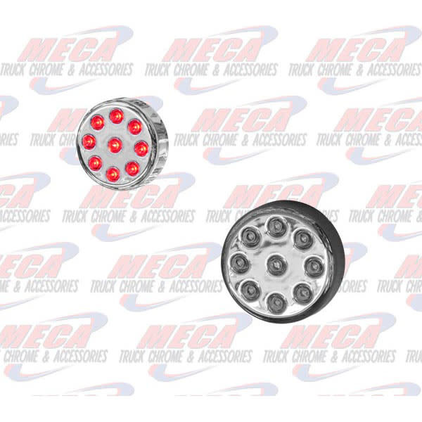 2'' LED RED CHROME CLEARANCE MARKER LIGHT