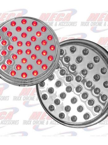 4'' CHROME LED RED