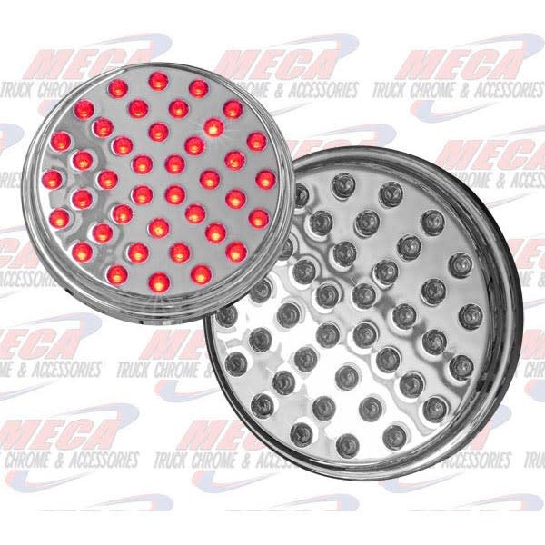 4'' CHROME LED RED