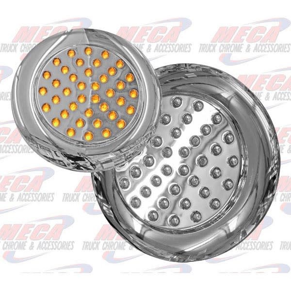 4'' CHROME LED AMBER W/ FLANGE