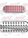 OVAL CHROME LED RED