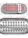 OVAL CHROME LED RED W/ FLANGE
