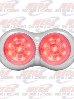 ZED DOUBLE BULLSEYE CLEAR RED LED 18 DIODES