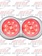 ZED DOUBLE BULLSEYE CLEAR RED LED 18 DIODES