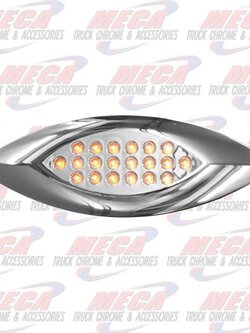 SIDE MARKER LT CHROME LED AMB NEW SERIES