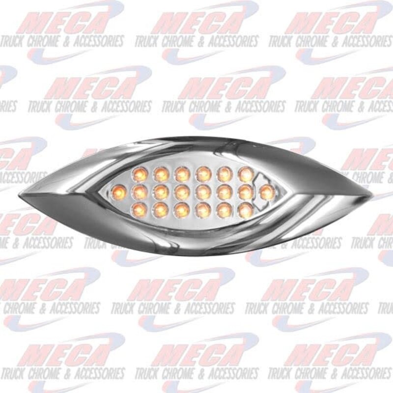 SIDE MARKER LT CHROME LED AMB NEW SERIES