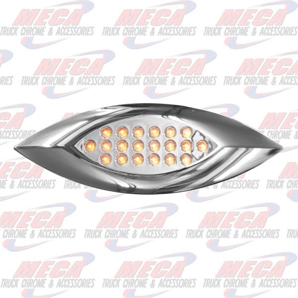 SIDE MARKER LT CHROME LED AMB NEW SERIES